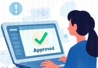Illustration of approval notification